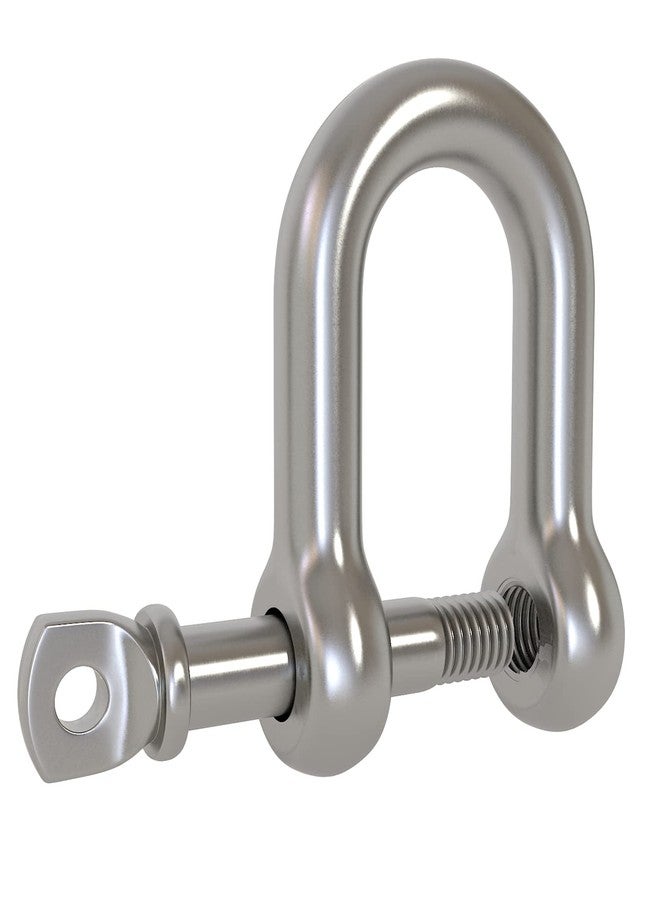 Axe Sickle 8 Pcs 1/4 Inch 6mm Screw Pin Anchor Shackle 304 Stainless Steel D Ring Shackle for Connection Chain and Wire Rope - Image 2